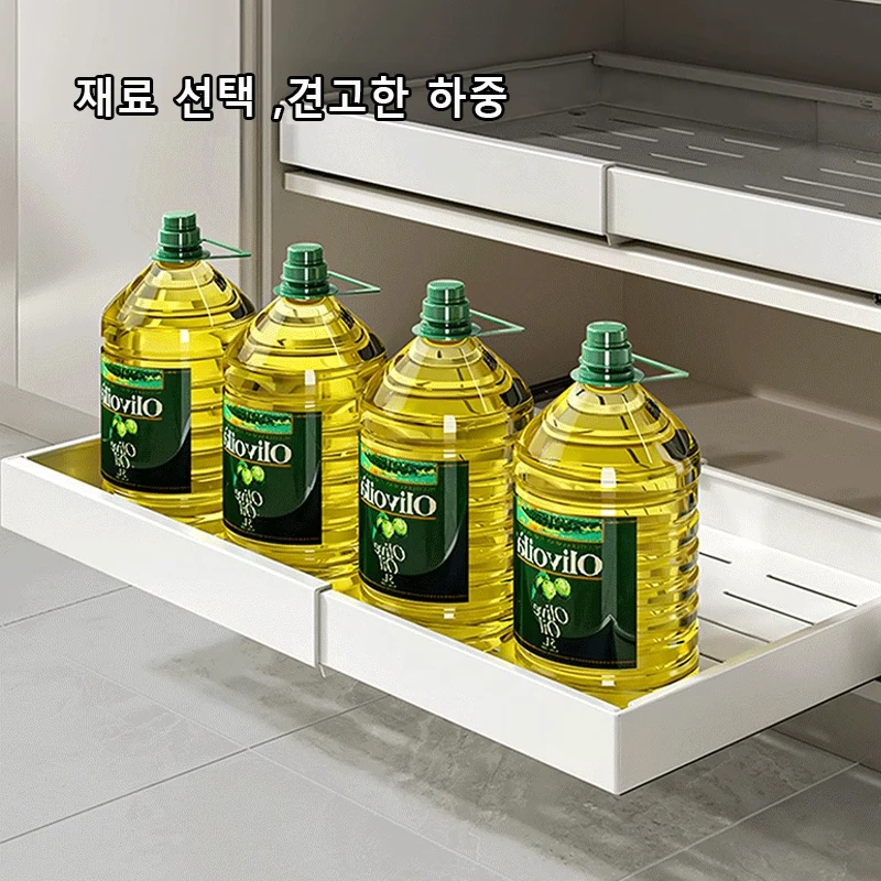 확장 가능한 서랍식 보관 랙, 주방 용품 보관함, 향신료 상자, 트레이 정리함