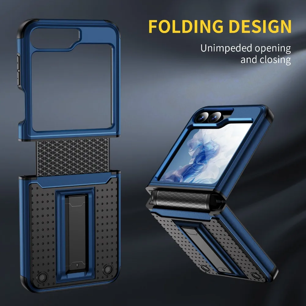 Durable Shockproof Hard Shell Phone Case with Holder