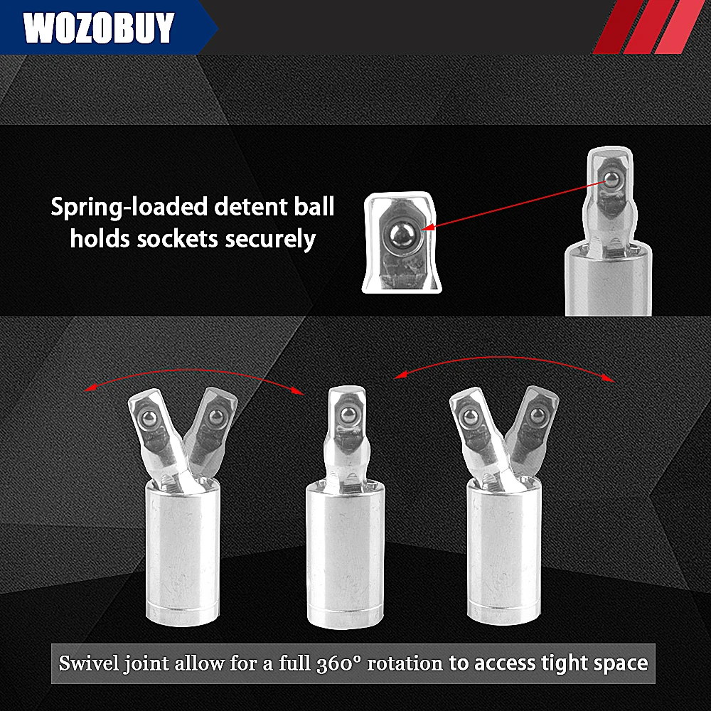 Socket Set, 46pcs 1/4 Inch Drive  Ratchet Socket - Image 6