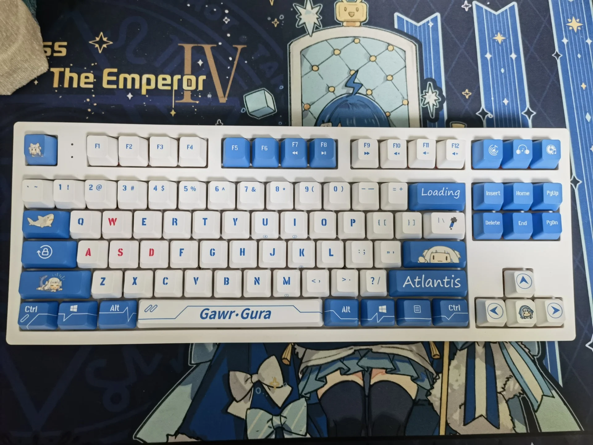 Gawr Gura GMK Keycap Set + Novelties Set