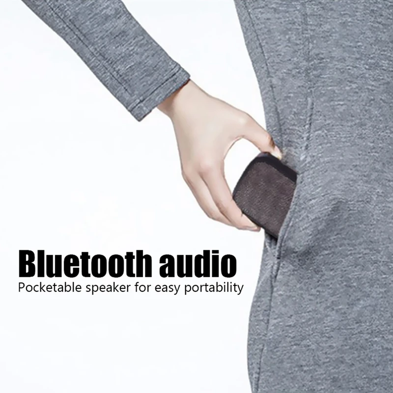 Fabric Speaker Bluetooth Wireless Connection Portable Outdoor Sports Audio Stereo Support TF Card Mobile