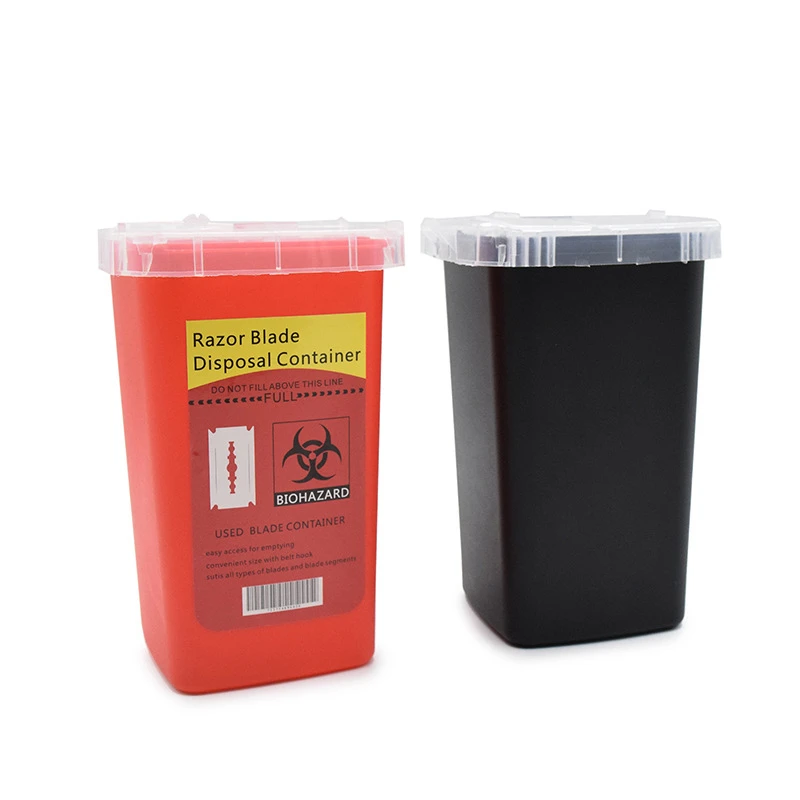 Professional Salon Waste Storage Box - Hairdressing & Eyebrow Trimmer Disposal Container