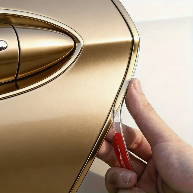 5M Anti Scratch Anti Collision Clear PVC Door Edge Guard Strip Fit 157.48 Inch Car Vehicle Exterior Protection Accessories 1