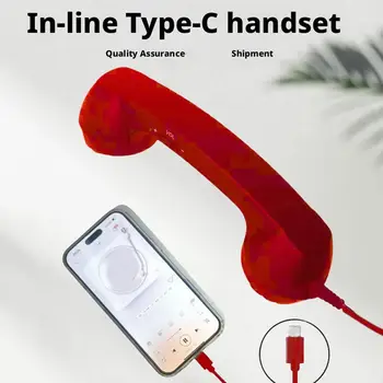 Ricevitore telefonico retrò Il ricevitore con microfono da 3,5 mm di tipo C si collega direttamente nel ricevitore del telefono cellulare per telefoni cellulari