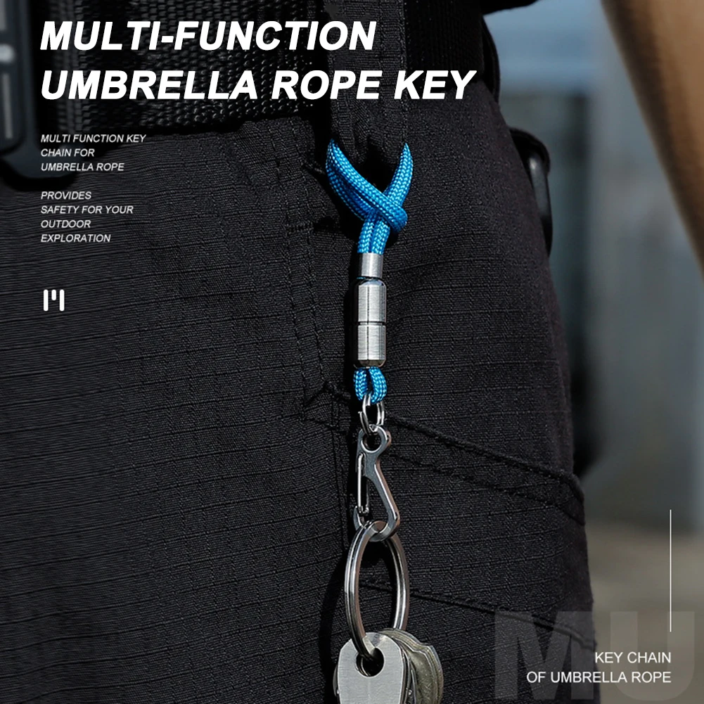 Outdoor Survival EDC Paracord Carabiner Snap Mini Spring Clip Camping Hiking Hook Backpack Tactical Buckle Clip Key Chain Carabiner Clips Carabiner Belt Clip Keychain Tool