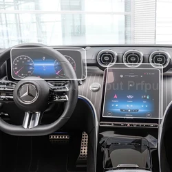 Premium Tempered Glass Dashboard Screen Protector for Mercedes - Benz C - Class 2022 (Gps and instrument)