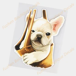 Fuzhen – décalcomanies de pare brise arrière en vinyle, accessoires extérieurs, personnalité mignonne, chien pur, autocollant drôle pour voiture, Boutique 
