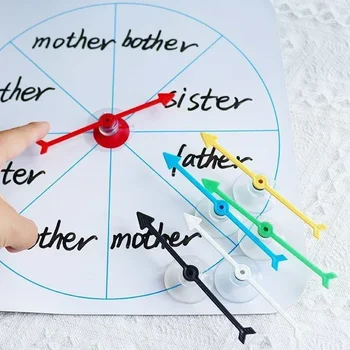Craft Toys Board Arrow Toys for Party School Home Usingboard Spinner Game Spinner Plastic Arrow Spinners Suction Cup 1