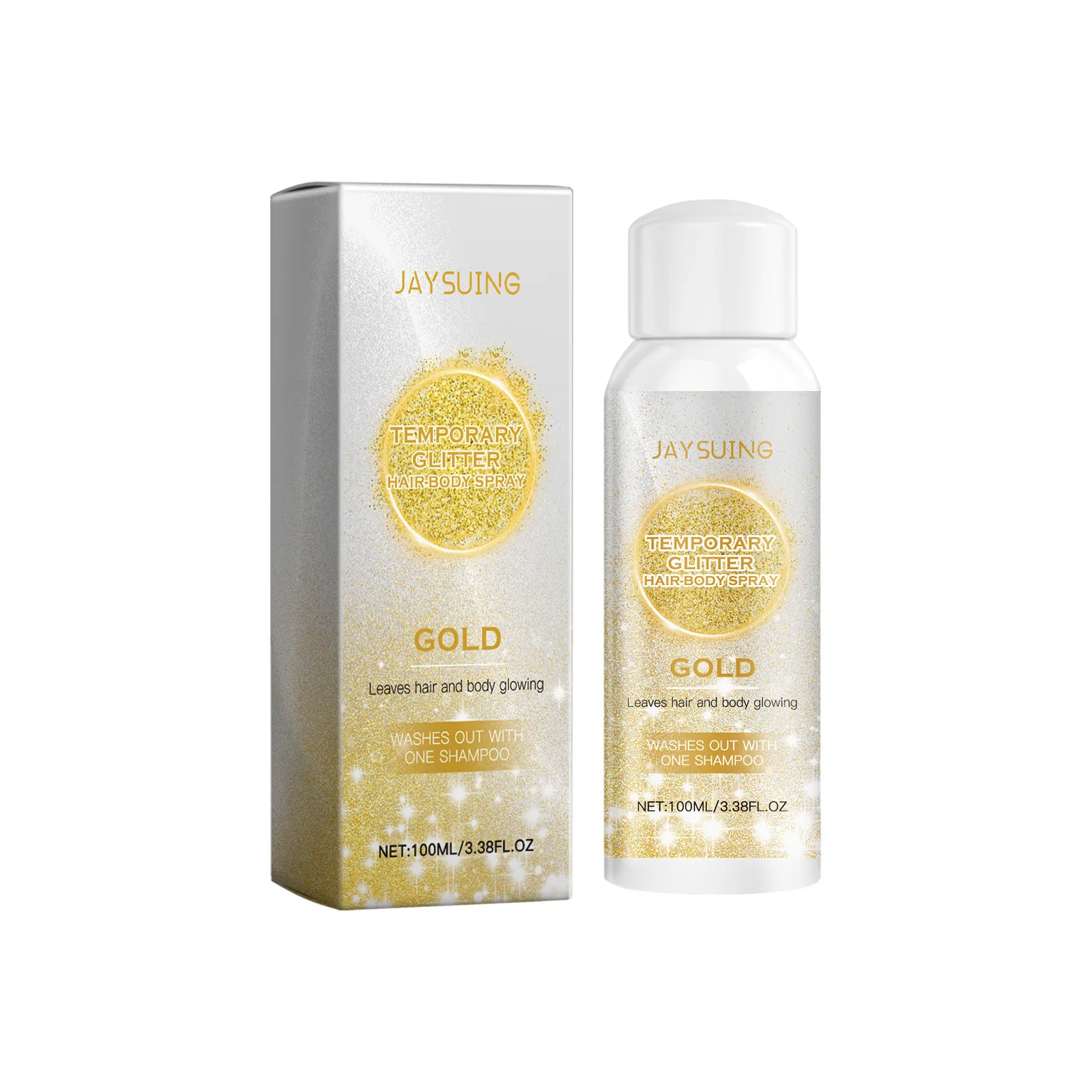 Gold Silver Highlighter Spray Glitter Shimmer Sparkle Liquid Highlighter Makeup Waterproof High Glossing Glitter Body Cosmetics 2