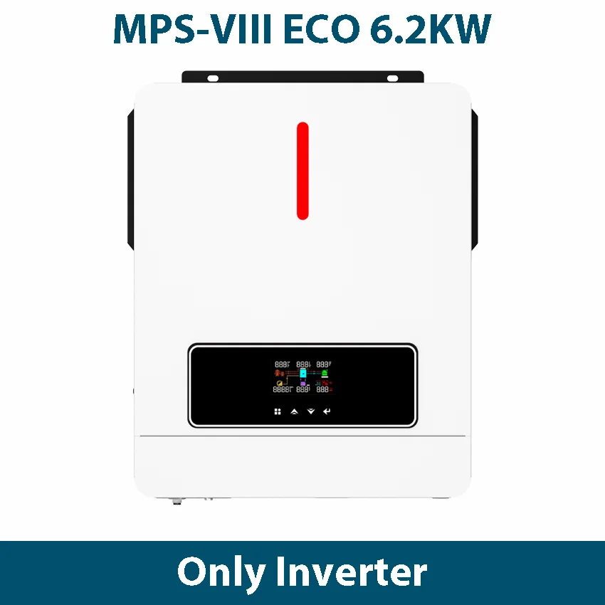 6200W MPS Solar Hybrid Inverter Inverter On/Off-Grid Pure Sine