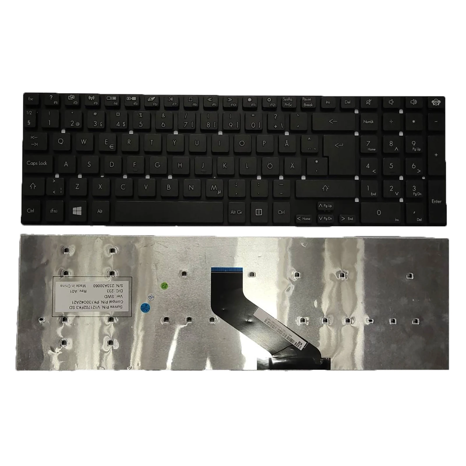 

Клавиатура для шлюза NV52L NV55S NV56R NV57H NV75S NV76R NV77H