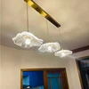 Nordic Simple Japanese Retro Restaurant lights Entrance Balcony Bay Window Aisle Lotus Leaf Shape All-copper Glass Chandeliers 4