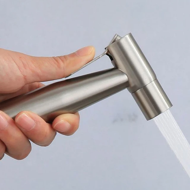 ชุดหัวฉีดชำระแบบพกพา สแตนเลส 304 พร้อมระบบทำความสะอาดตัวเอง 4 ชุดหัวฉีดชำระแบบพกพา สแตนเลส 304 พร้อมระบบทำความสะอาดตัวเอง 4