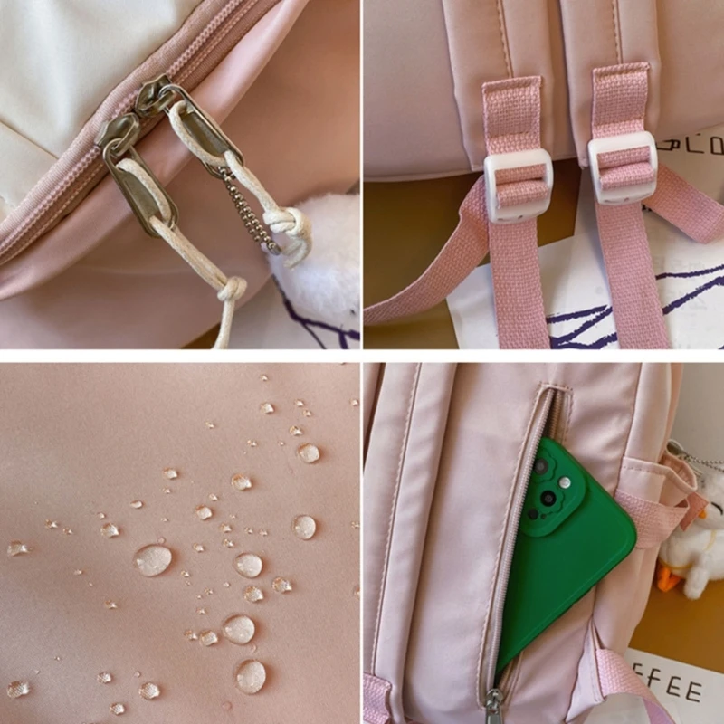 Fashion Nylon School Backpack Travel Laptop Bag Rucksack Casual Daypack School Bags for Student Bookbag