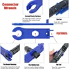 HS-2546B Solar Crimping Tool Kit Including 10 Pairs of Solar Connectors and 2 Spanners Solar Panel Crimper 4