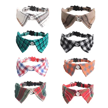 Plaid Cat Bow Tie Collar 1