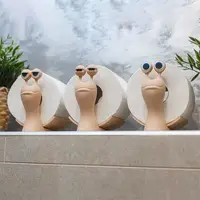 High-end Kawaii Snail Paper Towel Holder 3D Printed Tissue Paper Storage Stand Cute Home Bathroom Decor 2