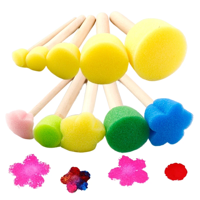 Set 5 esponjas para pintar con forma de seta para manualidades_voghion.com