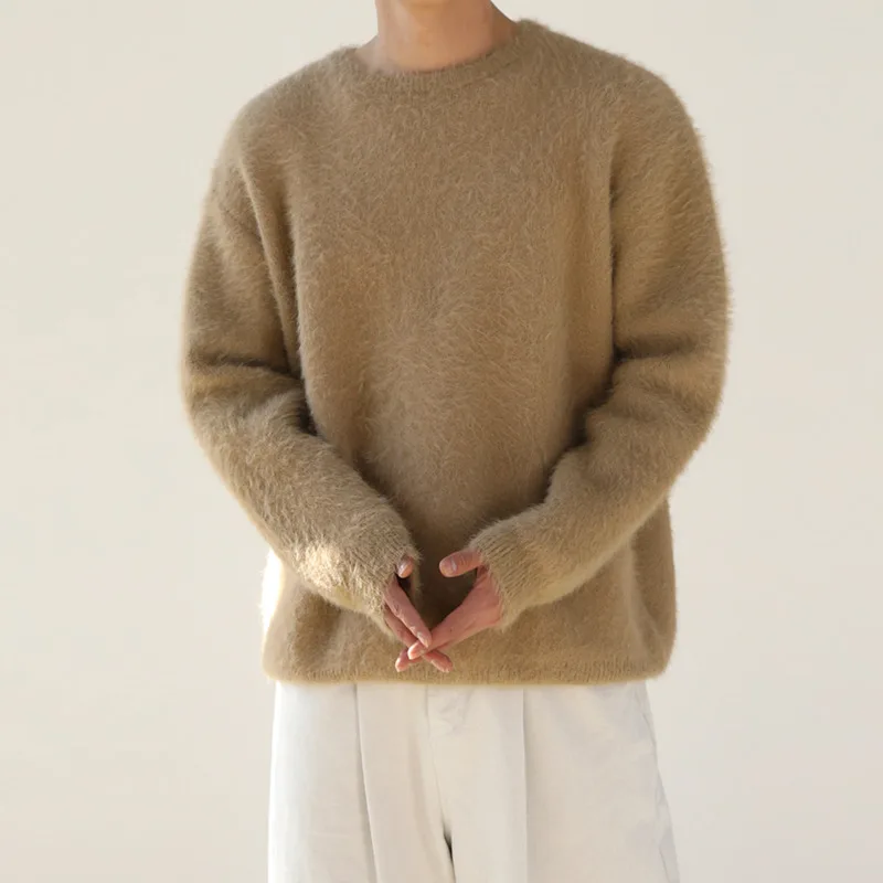 ★韓国人気★LOOKPLE★LOOK SEMI-OVER FIT MOHAIR SWEATSHIRT 904a34cd-b8c9-4477-bcdc-