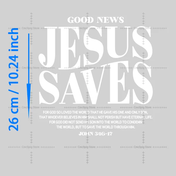JESUS IS MY GOD KING LORD Heat Transfer Vinyl Patch - Inspirational Applique for Clothing and T-Shirts