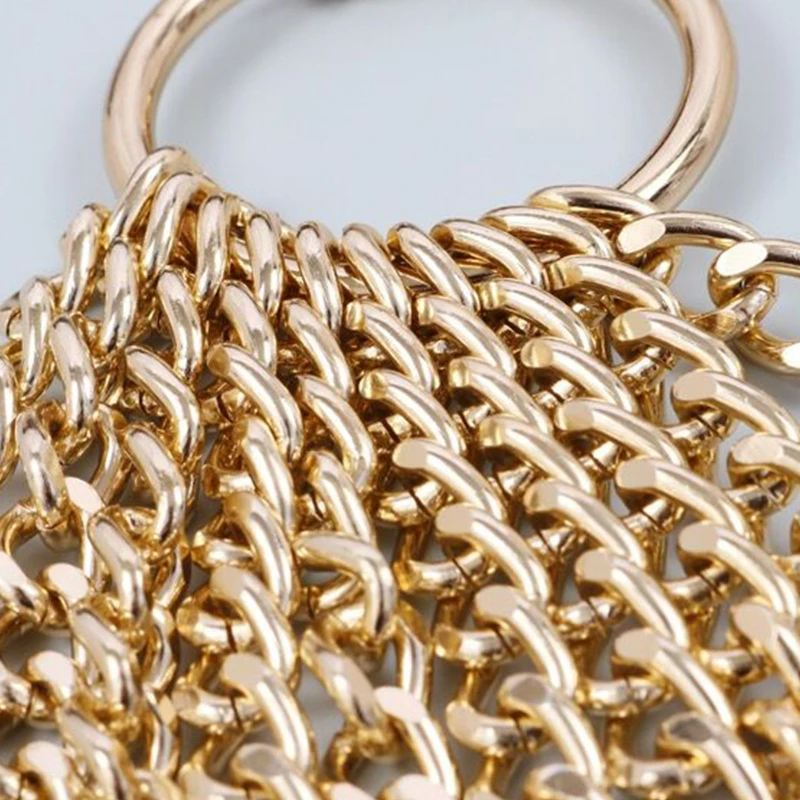 New Fashion Designer Metal Chain Belt For Women Golden