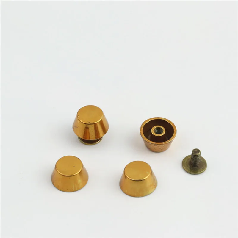 Rose Gold Metal Leather Bag Protective Studs and Rivets - 20 Set Collection