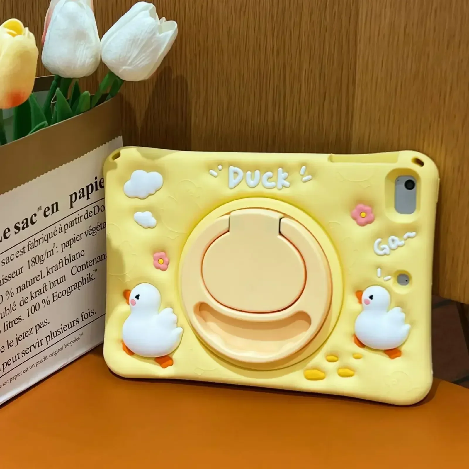 Cute Cartoon Duck Tablet Case Cover