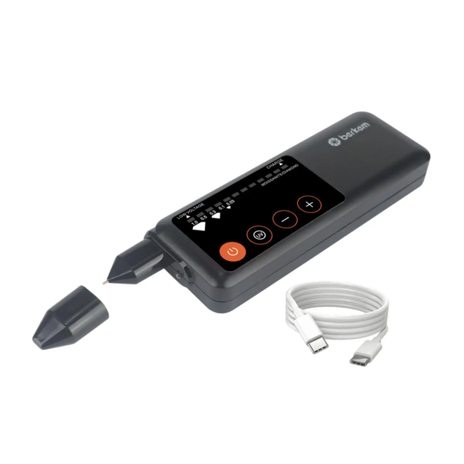 Diamond Tester with USB Electronic Professional Stone Hardness Portable Testing Pen Tool for Novice and Expert Stone Moissanite