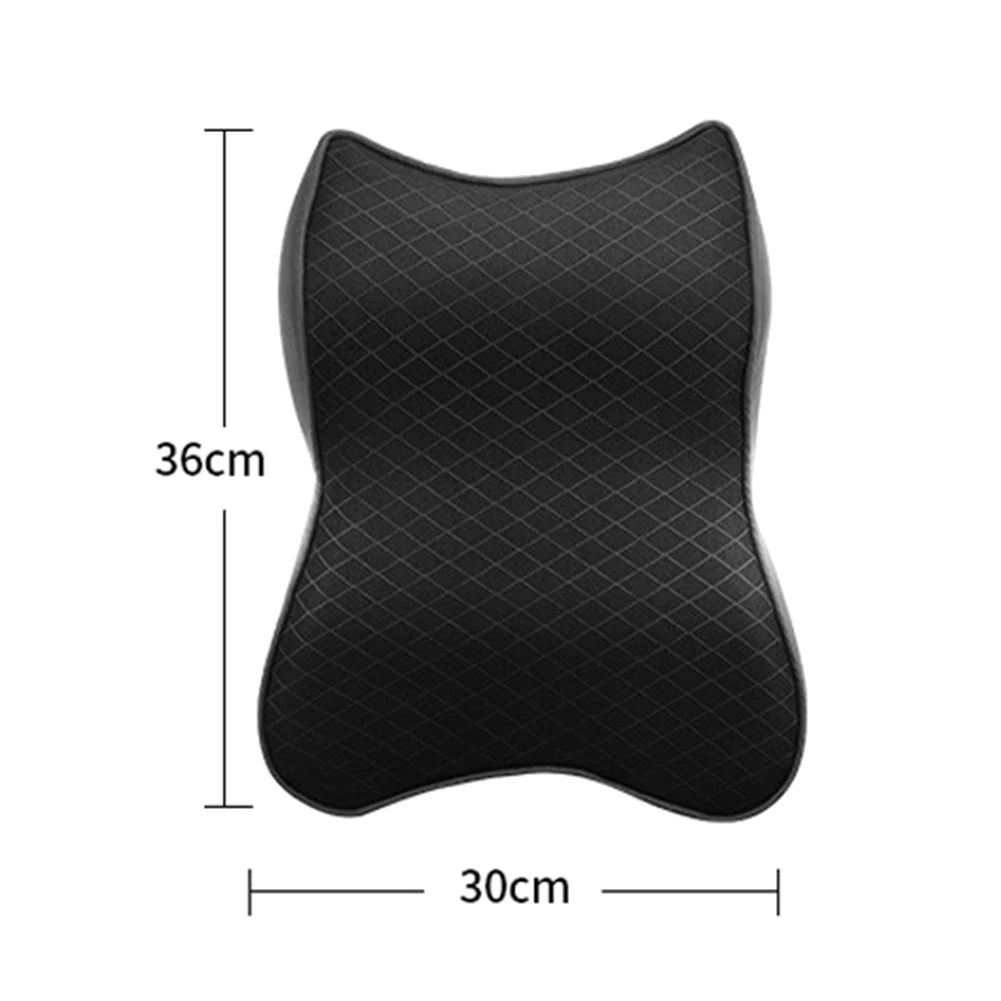 Car Headrest Memory Foam Pillow 3D Head and Neck Pain Relief Travel Neck Support Breathable
