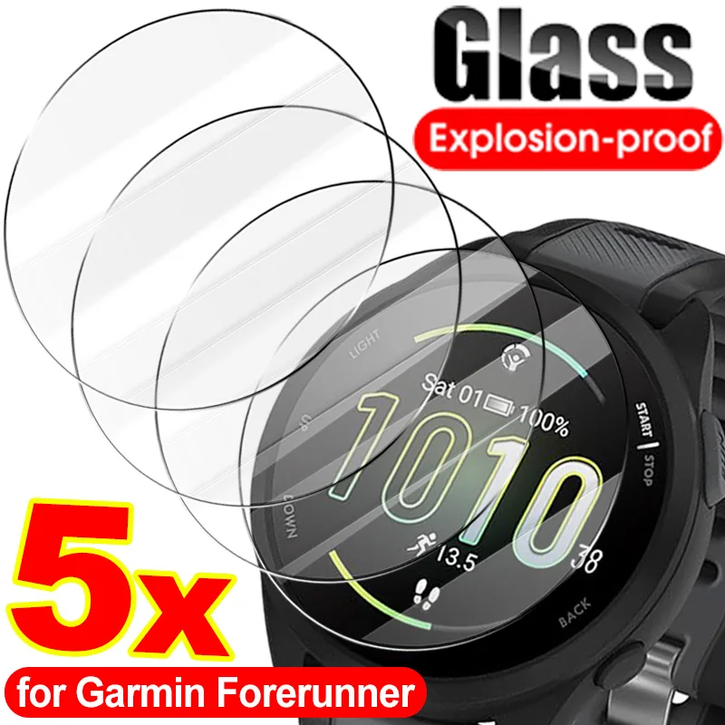 Enhanced Tempered Glass Screen Protector for Garmin Forerunner Watches - Anti-Scratch Protection Film