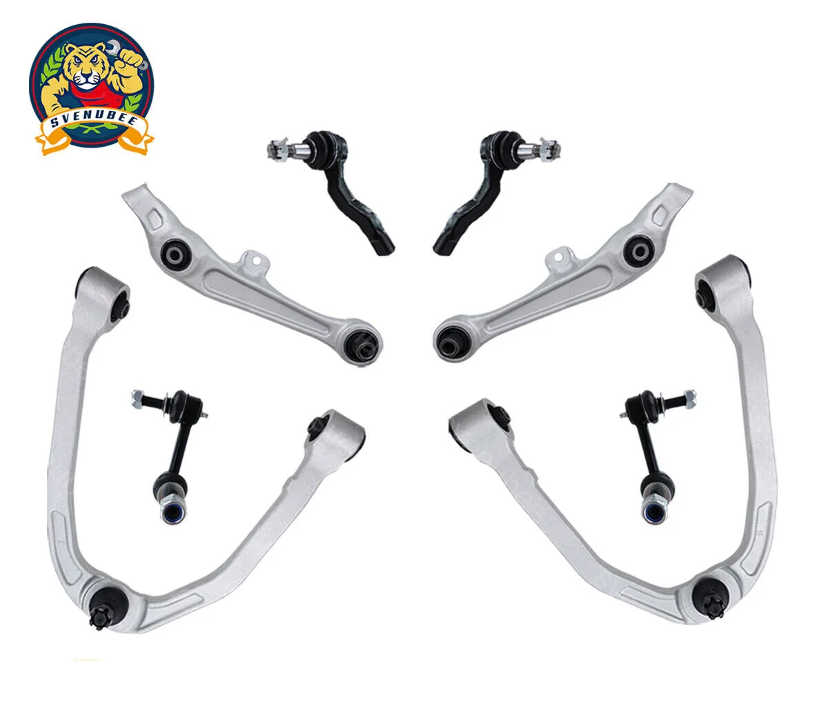 Svenubee8pcsFrontLowerControlArmTieRodEndSuspensionfor