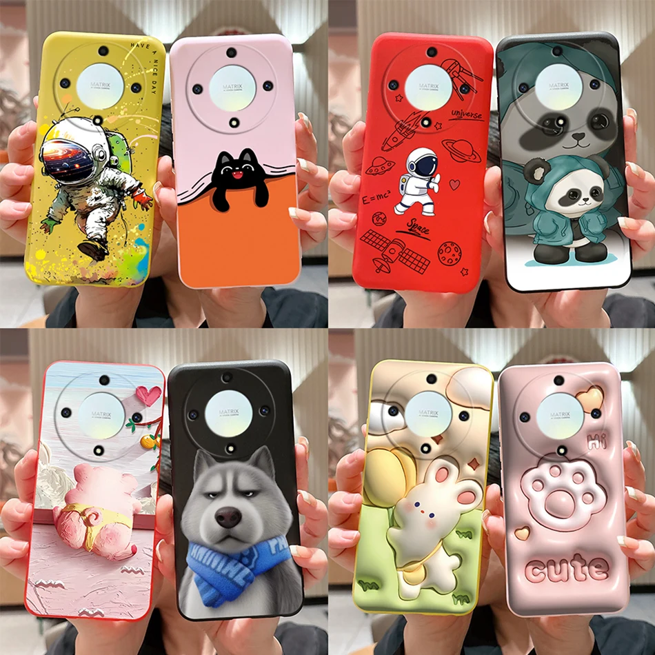 Astronaut Soft Shockproof Silicone TPU Phone Back Cover - Enhanced Protection for Honor Magic 5 Lite 5G