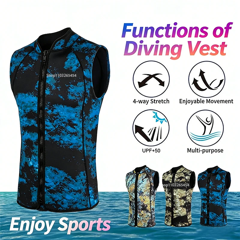 Thermal Protection 3mm Neoprene Diving Vest