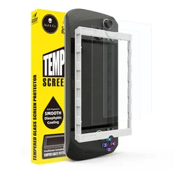 Premium Tempered Glass Screen Protector with Positioner - 2 Pack (HD Clarity)
