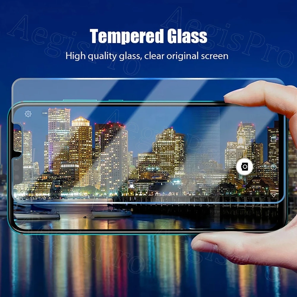 4-Piece Water-Resistant 9H Glass Screen Protector Set - Transparent and Durable