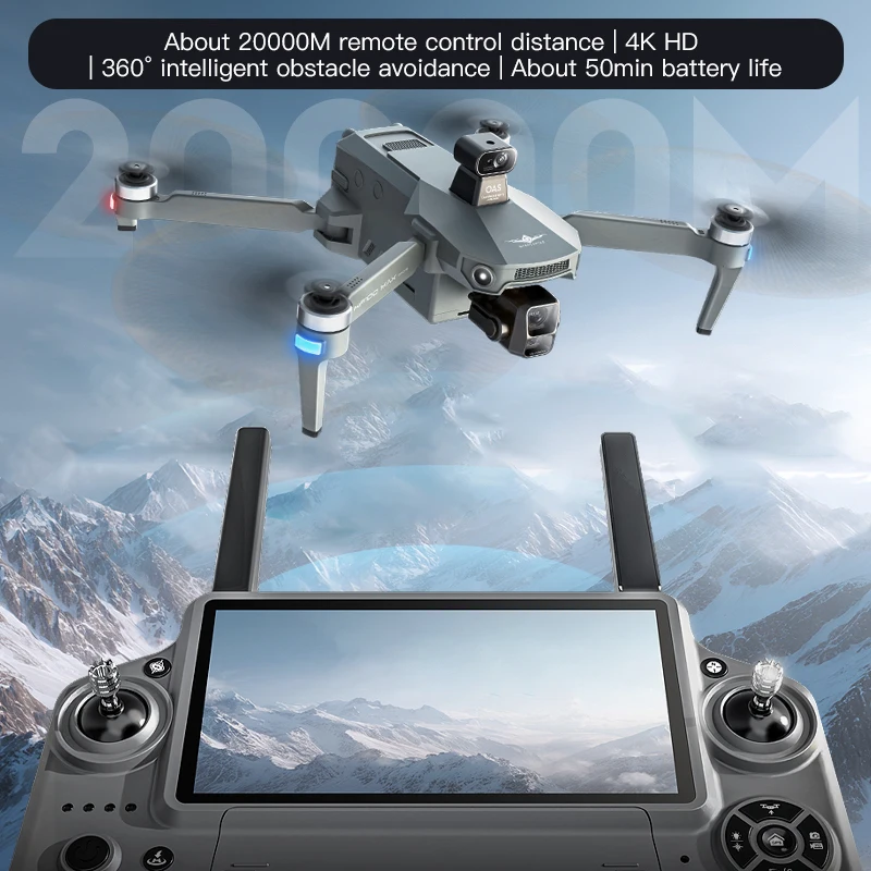 2025 KF100 GPS Drone 8K Professional Dual Camera 3-Axis Gimbal Brushless Obstacle Avoidance Large Screen 5G FPV Dron Quadcopter