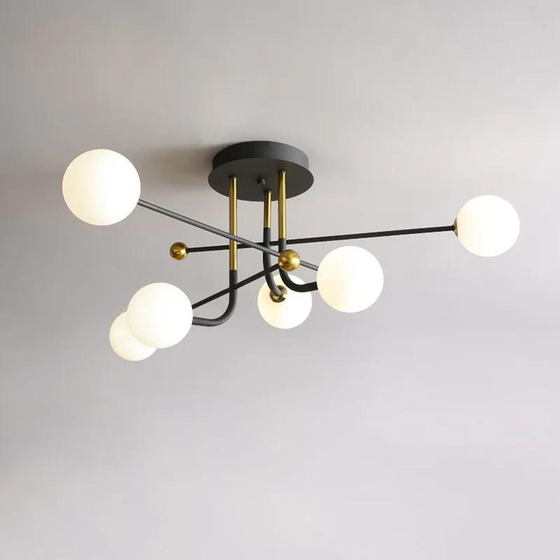 

Nordic ceiling light simple modern restaurant living room light minimalist creative magic bean light luxury bedroom light