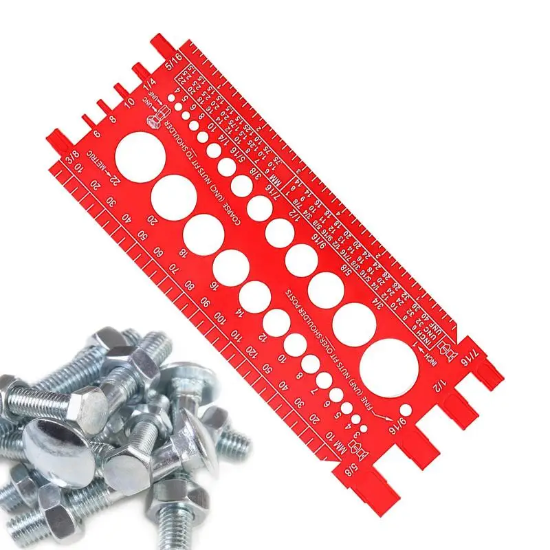 

Измерительный прибор для гаек и болтов, измерительный прибор для гаек, портативный измерительный прибор для проверки размера резьбы и оси