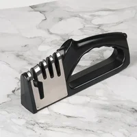 Affûteur de couteaux de cuisine à 4 segments, multifonctionnel, Portable, Base antidérapante, Gadgets de cuisine ménagers, accessoires 2