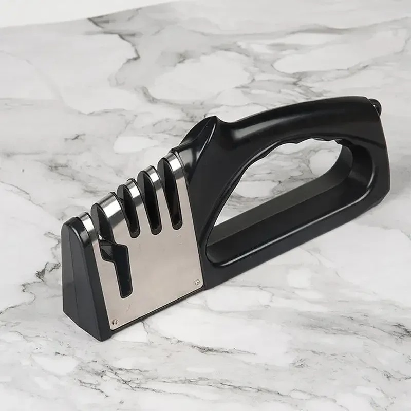Kitchen 4 Segment Knife Sharpener Multifunctional Portable Non-slip Base Knife Sharpener Household Kitchen Gadgets Accessories 2