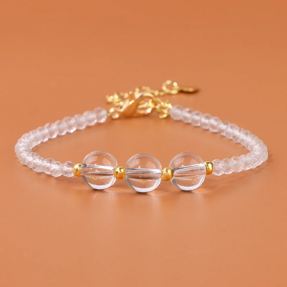 Healing Crystal Stretch Bracelet – Natural Gemstone Beads (6mm/8mm) For Women & Men, Chakra Energy