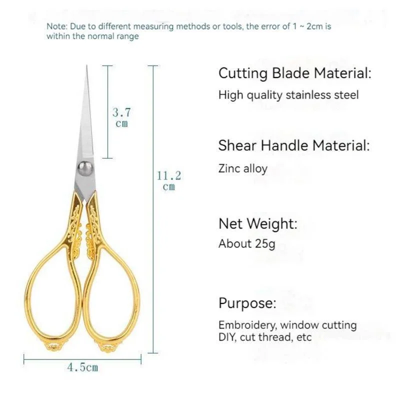 Crafting Scissors Sewing Scissors Small Sharp Craft Scissors Embroidery  Scissor Shears for Fabric Needlework Crochet Threading