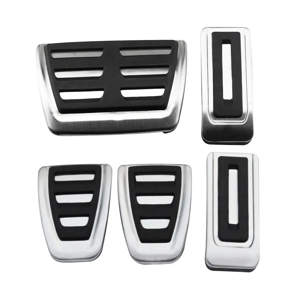 Stainless Steel Fuel Brake Footrest Pedal Cover AT MT for VOLKSWAGEN Vw Transporter Multivan T5 T6 Caravelle T6 Accessories