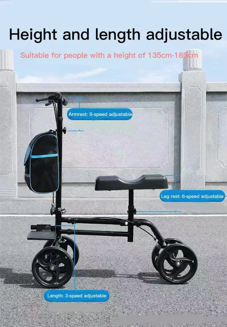 Medical Leg Knee Walker Aid Crutch Scooter Knee Leg Walking Orthopedic Armpit with Leg Rest For Fracture Broken Leg Amputation 11 Medical Leg Knee Walker Aid Crutch Scooter Knee Leg Walking Orthopedic Armpit with Leg Rest For Fracture Broken Leg Amputation 5