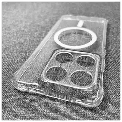 Magnetic Transparent Soft Silicone Phone Cover for Motorola Signature Case (Clear)