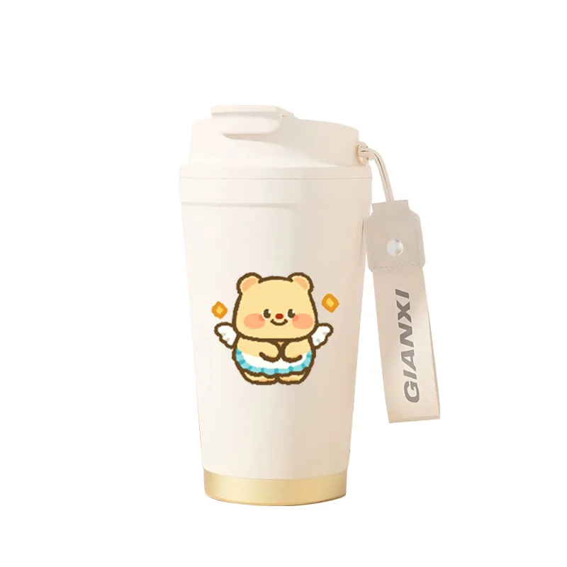 GIANXI Butter Bear Printed Stainless Steel Thermos Cup American