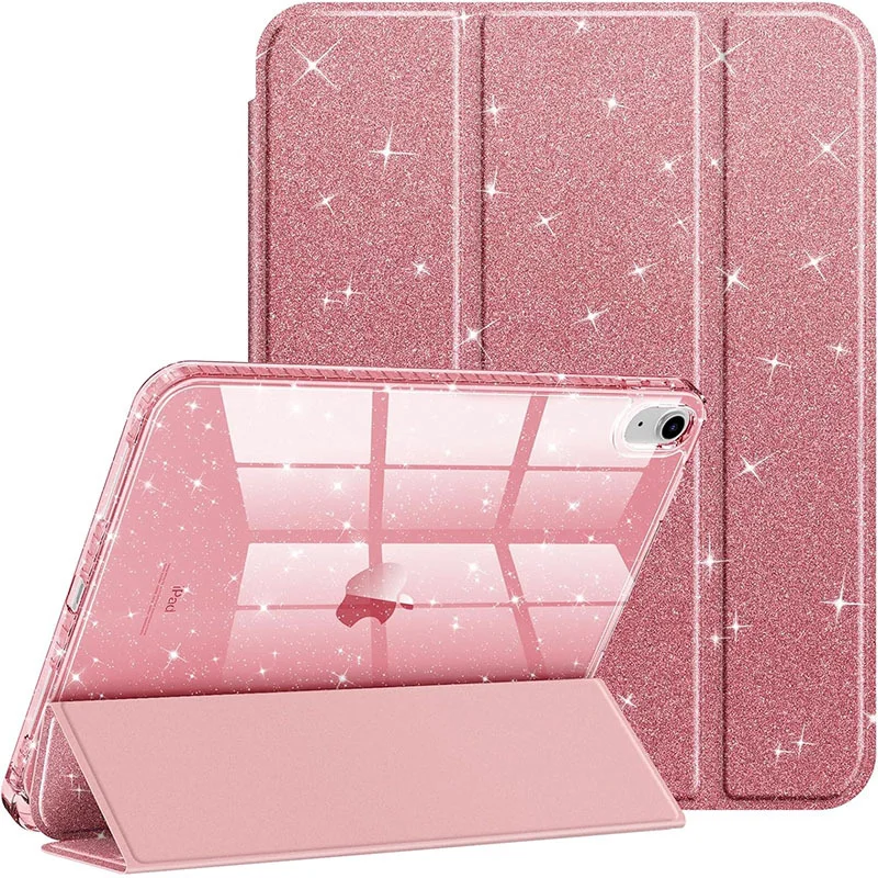 Luminous Glittering Shell Smart Cover with Pencil Holder
