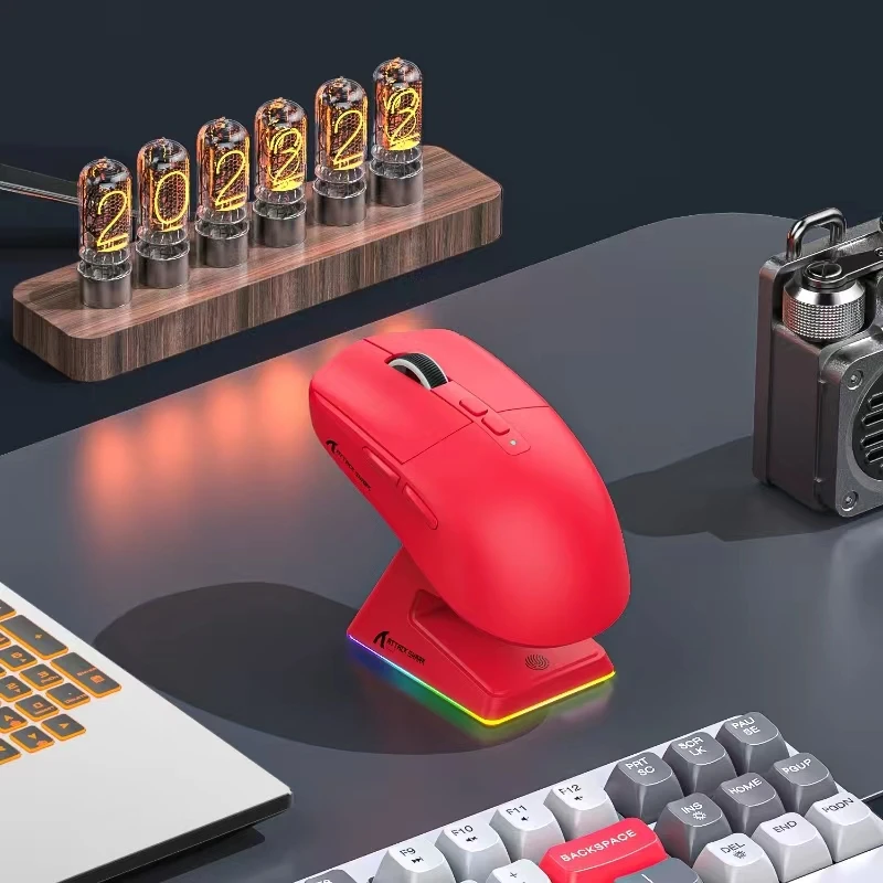 Attack Shark X6 26K DPI Wireless Game PixArt PAW3395 RGB Magnet Macro PC/Laptop wireless mouse gaming mouse