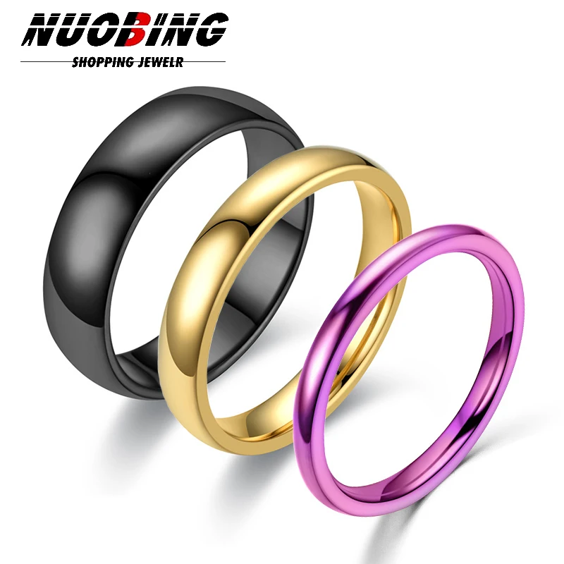 Wedding Rings Wedding Rings Couple Stainless Steel  Stainless Steel Ring  Men Gold - Rings - Aliexpress