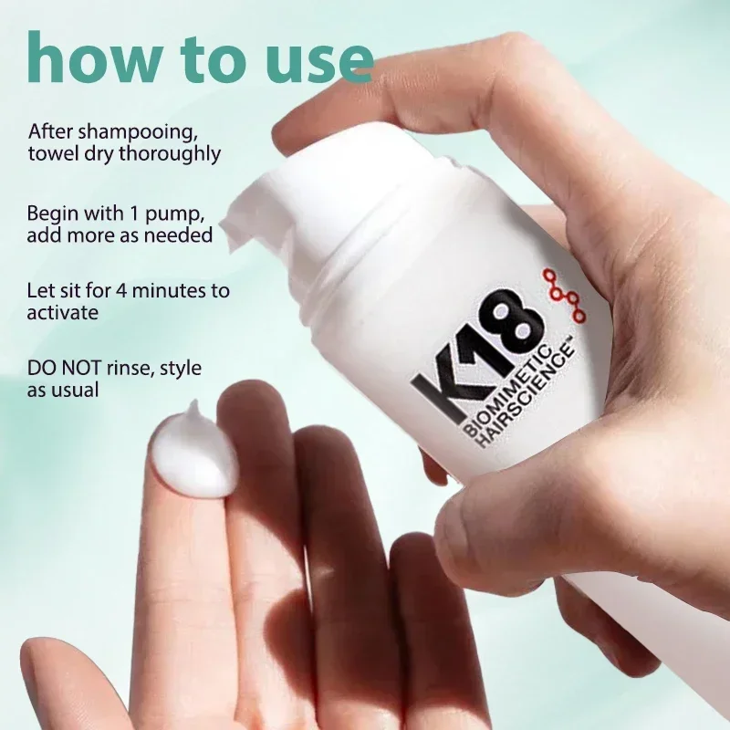 150ml K18 Leave-In Molecular Hair Mask Original Repair Molecular Hair Care Damaged Dry Frizzy 4 Minutes Treatment Moisturize hair mask